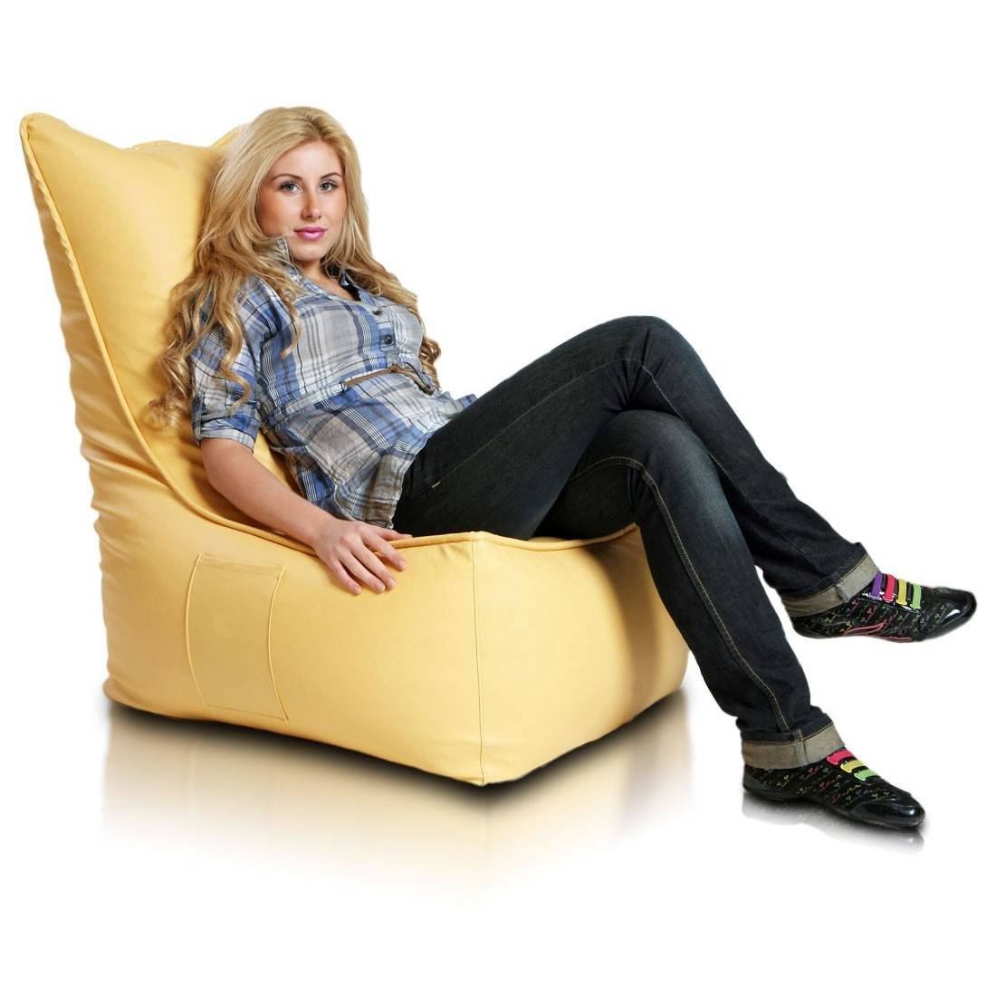 Cover Pouf Poltrona Sacco Seduta Ecopelle