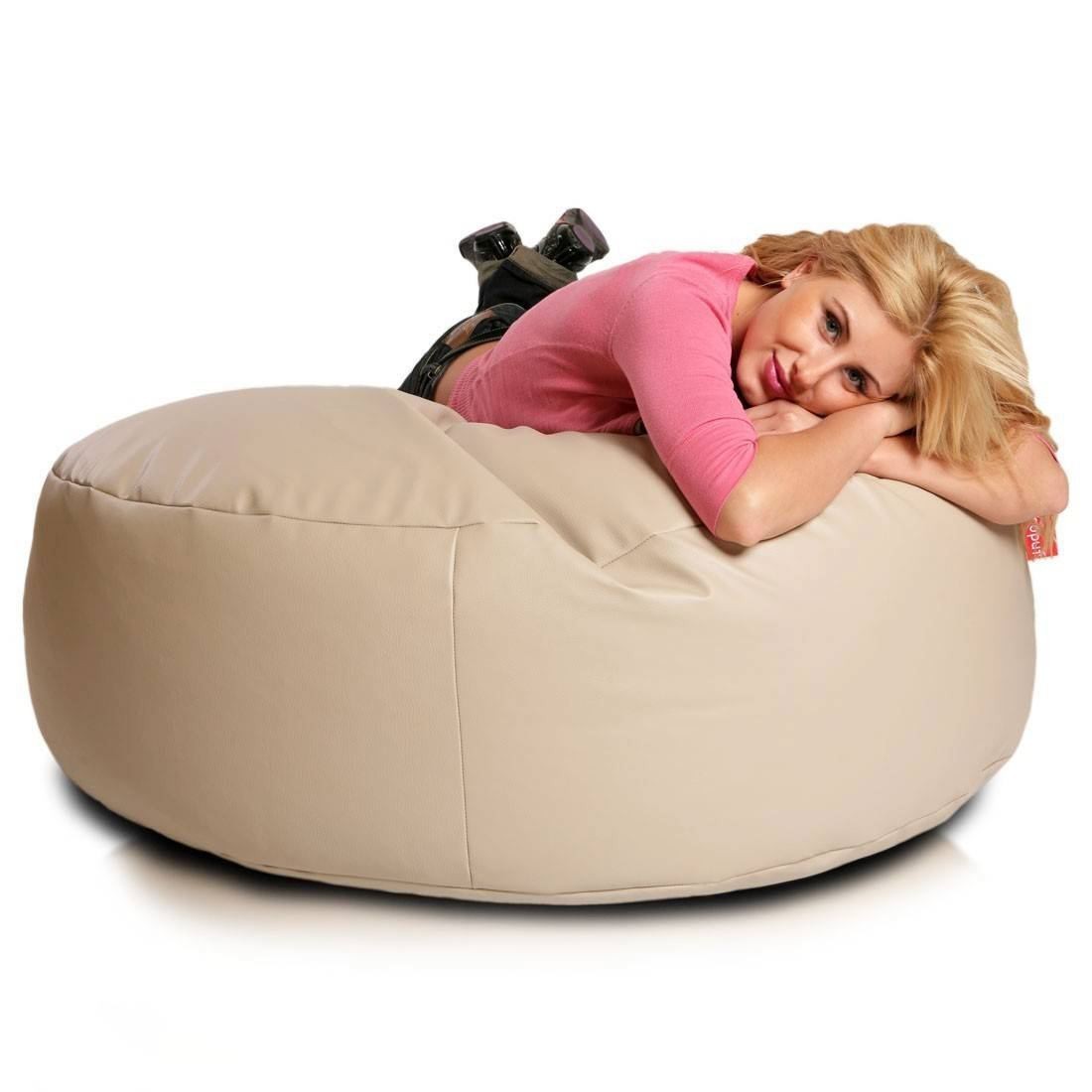 Cover pouf rotondo morbido island ecopelle