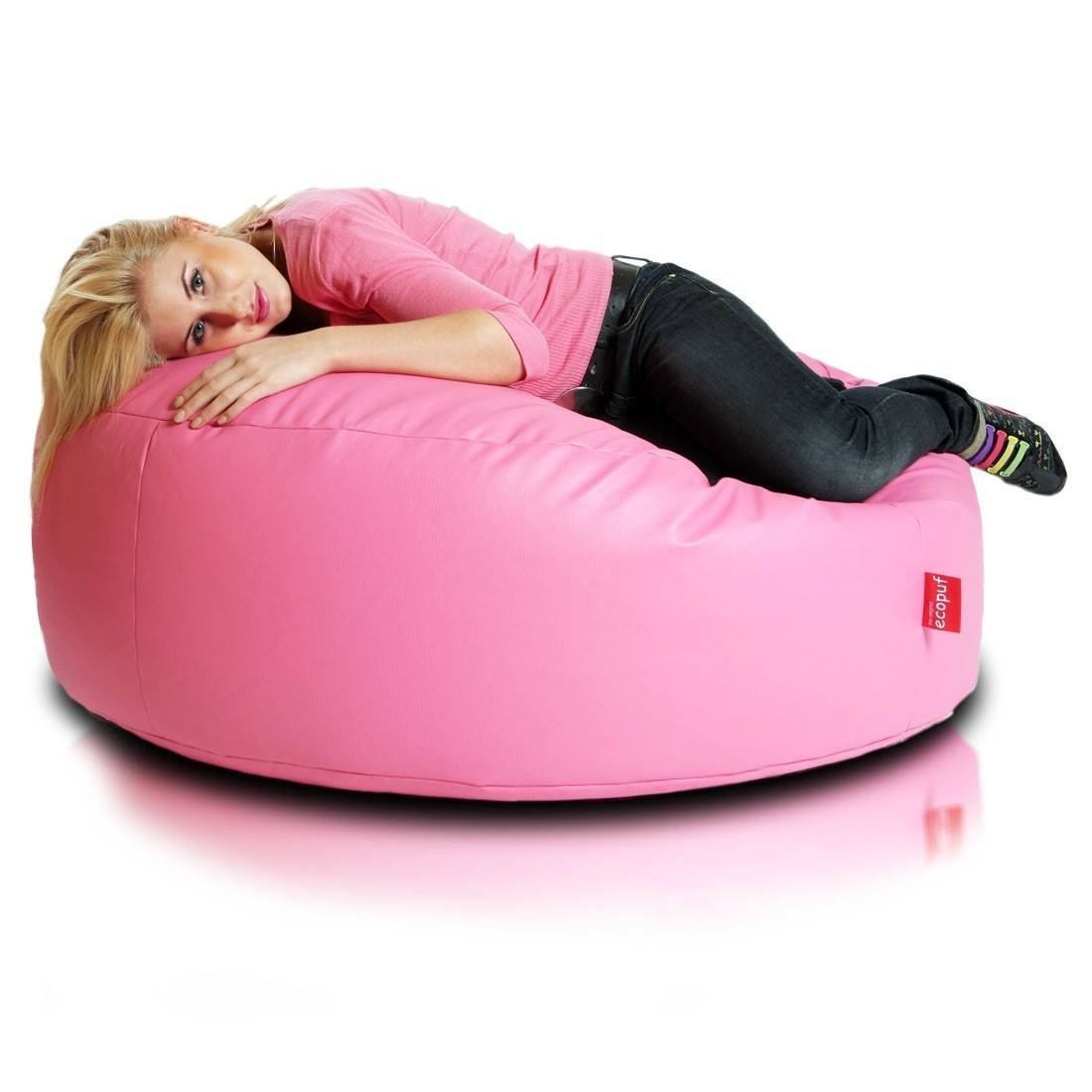 Cover pouf rotondo morbido island ecopelle