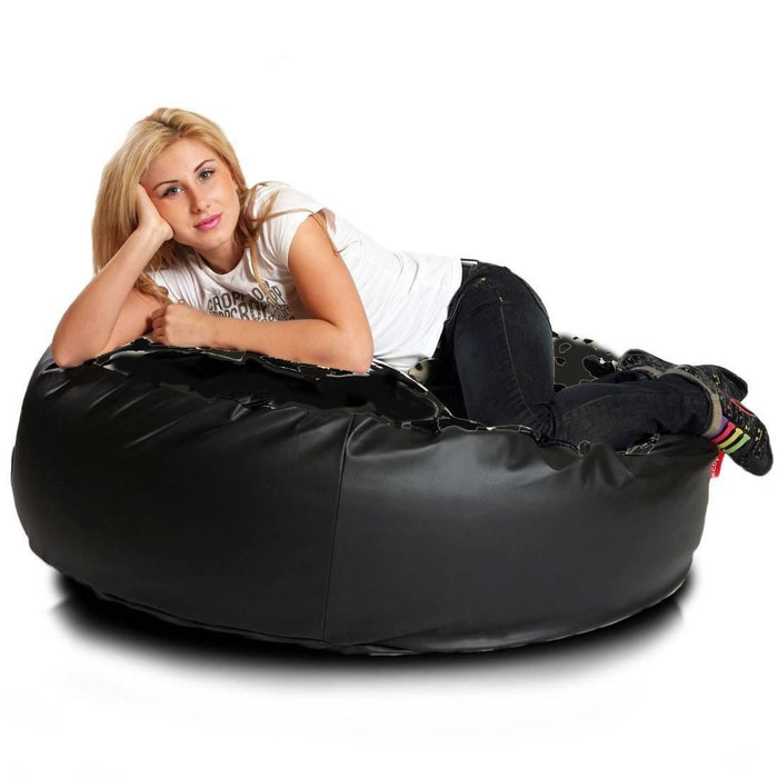 Cover pouf rotondo morbido island ecopelle