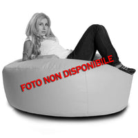 Cover pouf rotondo morbido island ecopelle