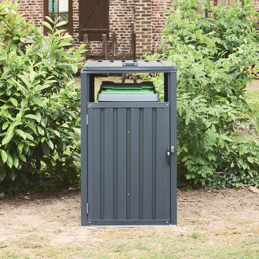 Copribidoni in acciaio zincato grigio, grigio