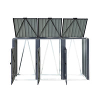 Copribidoni in acciaio zincato grigio, grigio