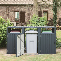 Copribidoni in acciaio zincato grigio, grigio