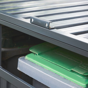 Copribidoni in acciaio zincato grigio, grigio