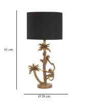Lampada Da Tavolo Palma cm Ø 28X61