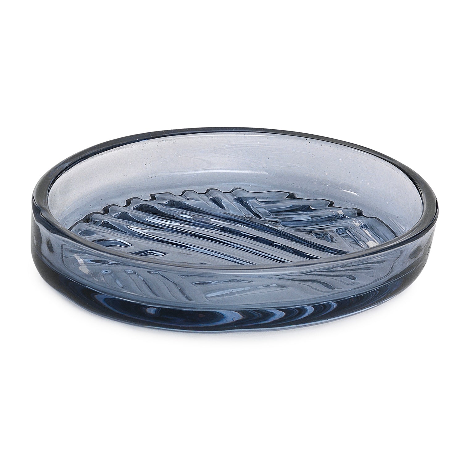 Portasapone d'appoggio in vetro CR11 Gedy serie CORINNE Blu