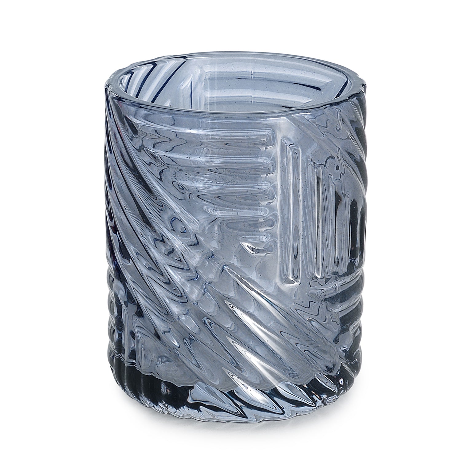 Portaspazzolini d'appoggio in vetro CR98 Gedy serie CORINNE Blu