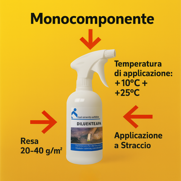 Promotore di adesione superfici lisce diluente apa 500 ml