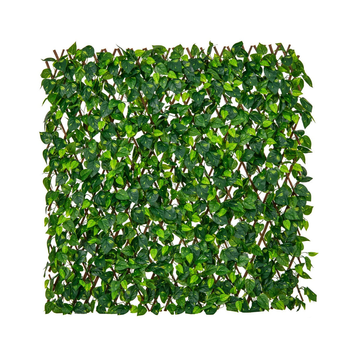Siepe artificiale per la privacy estensibile 180 x 90 cm design naturale salice verde 20_0019227