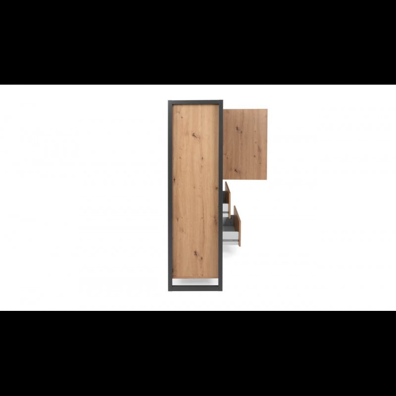 Credenza alta Denver 51 L120XP40XH140 quercia antracite