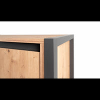 Credenza alta Denver 51 L120XP40XH140 quercia antracite