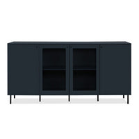 Credenza Caracas 51A con 4 ante e 4 ripiani colore navy blue