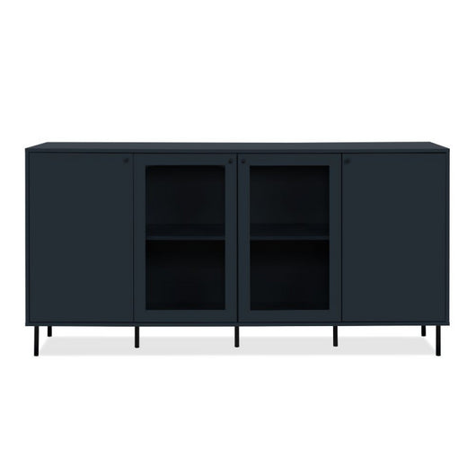 Credenza Caracas 51A con 4 ante e 4 ripiani colore navy blue