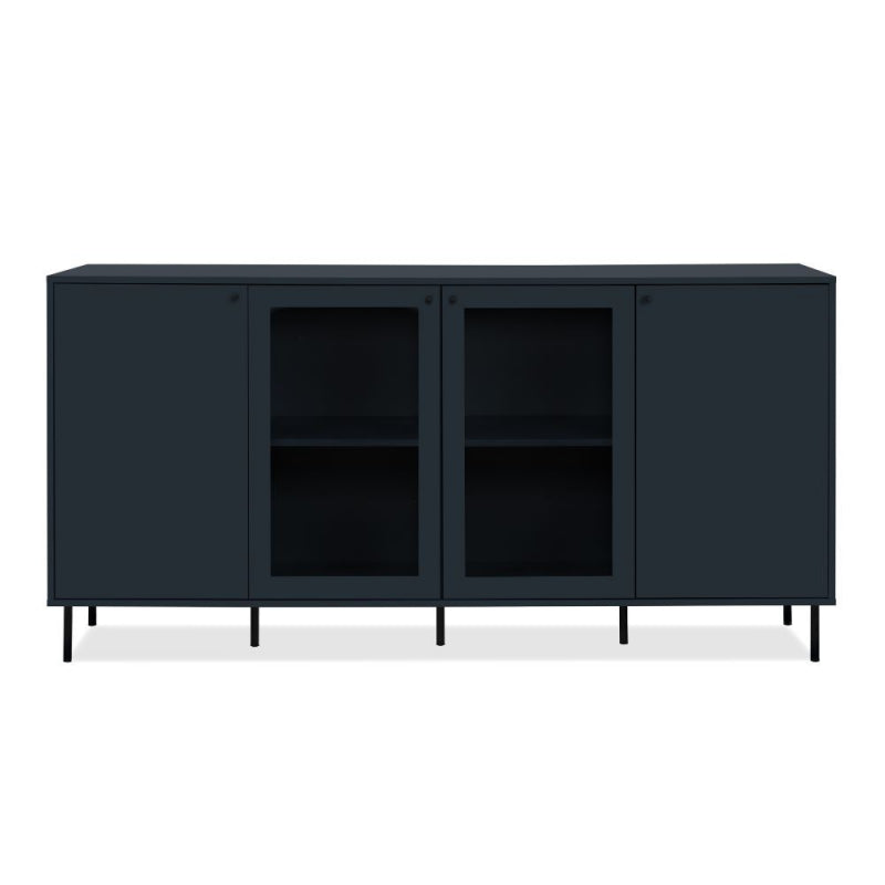 Credenza Caracas 51A con 4 ante e 4 ripiani colore navy blue