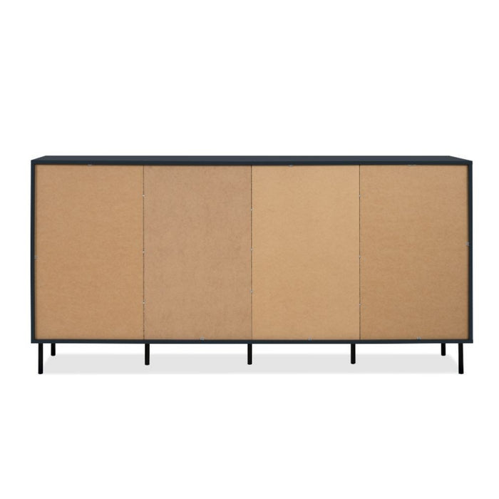Credenza Caracas 51A con 4 ante e 4 ripiani colore navy blue
