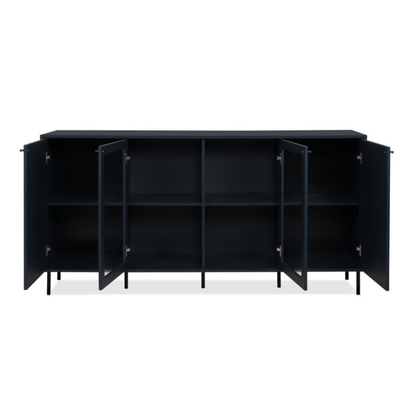 Credenza Caracas 51A con 4 ante e 4 ripiani colore navy blue