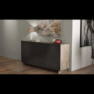 CREDENZA CARLILE ANTRACITE E ROVERE CHIARO