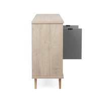 Credenza Epik 51 rovere antracite grigio 3 ante 120x40x88,3