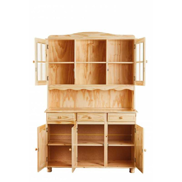 Credenza Inter Link 2 ante + 3 cassetti  dim. 130x43/32x198h