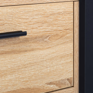 IDMarket - Credenza PHOENIX in legno e nero