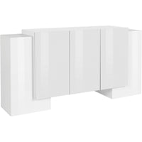 Credenza Pillon 170 2 Ante + 3 Ante Colore Bianco Lucido