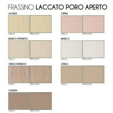 Credenza in frassino antracite 2 porte 3 cassetti con piede tornito l.179 p.46 h.87,5