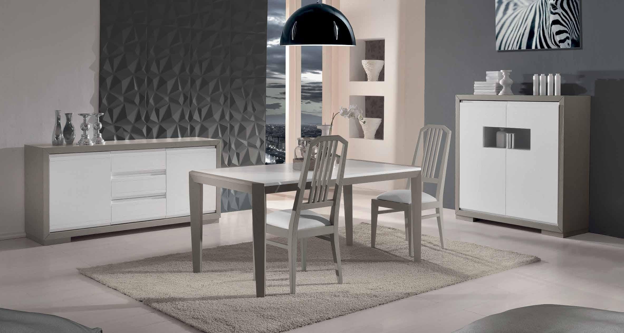 Credenza in frassino seta poro aperto 2 porte 3 cassetti con con zoccolo l.179 p.46 h.85