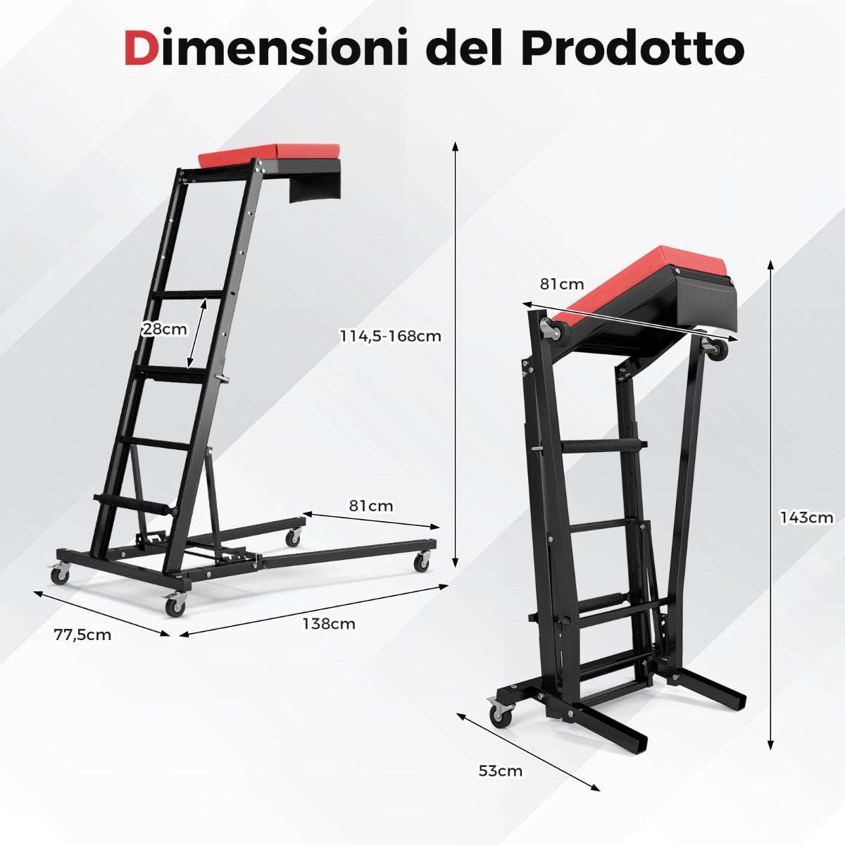 Creeper pieghevole per motore con altezza regolabile e angolazione a 3 marce, Creeper per motore auto per garage-Accessori per veicoli