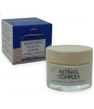 Crema Maschera Viso Idratante Lenitiva Argilla Bianca 50ml Acido Ialuronico         