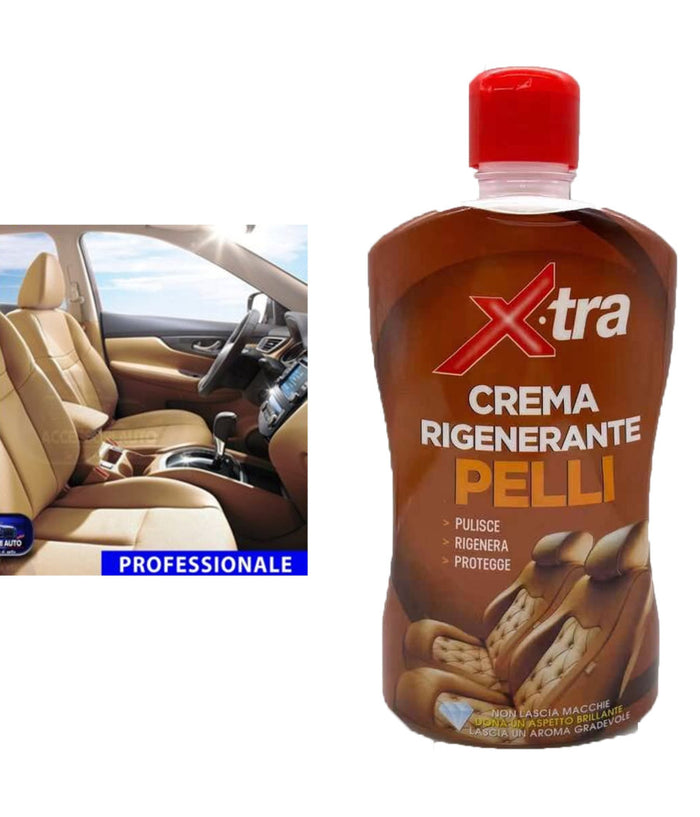 Crema Rigenerante Per Pelli Sedili Auto Pulisce Rigenera E Protegge Cf Da 500ml         