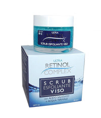 Crema Scrub Esfoliante Viso 50ml Acido Salicilico Acqua Termale Pelle Idratante         
