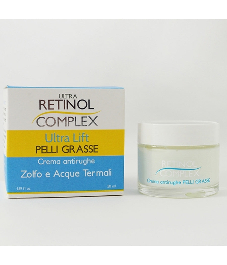 Crema Ultra Lift Pelli Grasse Antirughe Anti Rughe Con Zolfo E Acque Termali         