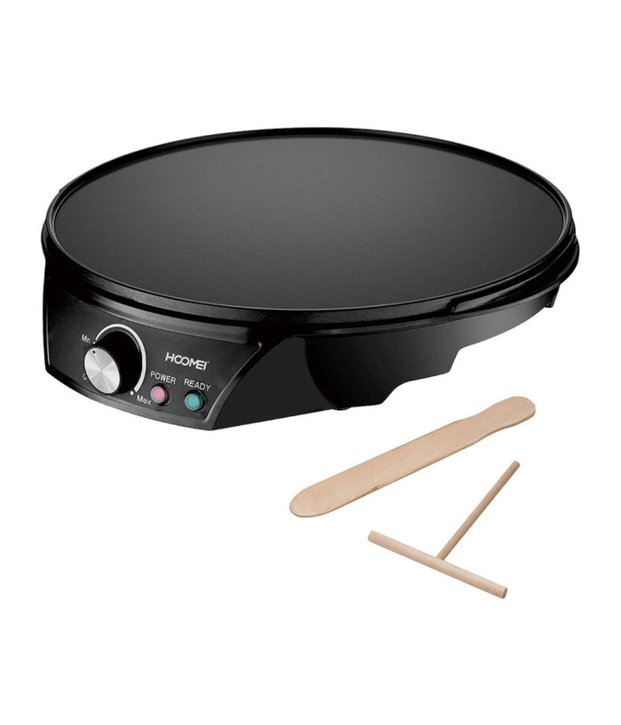 Crepiera Elettrica Macchina Per Crepes 1200 Watt Piastra 30 Cm Antiaderente         