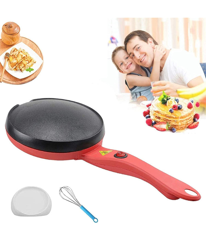 Crepiera Macchina Per Crepes 600 Watt Con Manico Piastra 20 Cm Antiaderente         