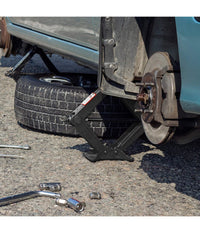 Cric A Pantografo Forbice Idraulico Sollevatore Auto Familiare Pickup 2000kg Nero         