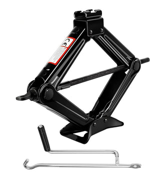 Cric A Pantografo Forbice Idraulico Sollevatore Auto Familiare Pickup 2000kg Nero         