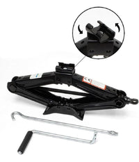 Cric A Pantografo Forbice Idraulico Sollevatore Auto Familiare Pickup 2000kg Nero         