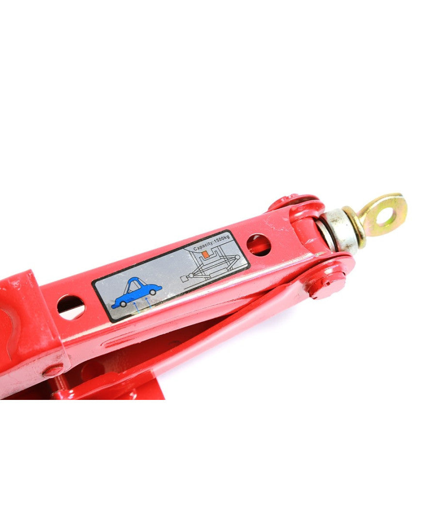 Cric Crick A Pantografo Sollevatore Manuale 2 Ton Auto Ruote 2000 Kg         