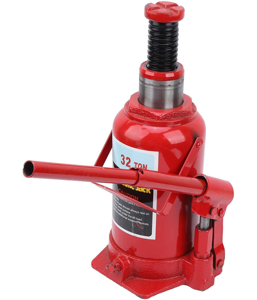 Cric-sollevatore Crick Idraulico A Bottiglia 32 T Tonnellate Martinetto Manuale         