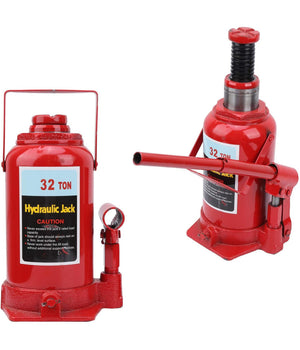 Cric-sollevatore Crick Idraulico A Bottiglia 32 T Tonnellate Martinetto Manuale         