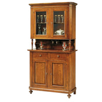 Cristalliera 2 ante napoletana legno massello finitura elite 104 x 43 h.205 - Mobili 2G