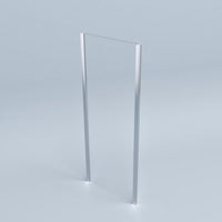 Lato fisso per box doccia 90 cm H200 cm cristallo 6mm profilo CROMATO SAM