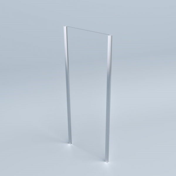 Lato fisso per box doccia 90 cm H200 cm cristallo 6mm profilo CROMATO SAM
