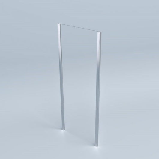 Lato fisso per box doccia 80 cm H200 cm cristallo 6mm profilo CROMATO SAM