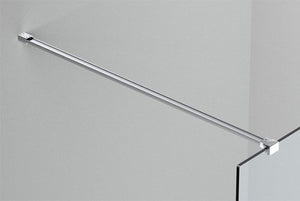 Box Doccia parete Walk in 90 cm h 200 cm cristallo temperato trasparente 8mm profilo CROMATO MELANY