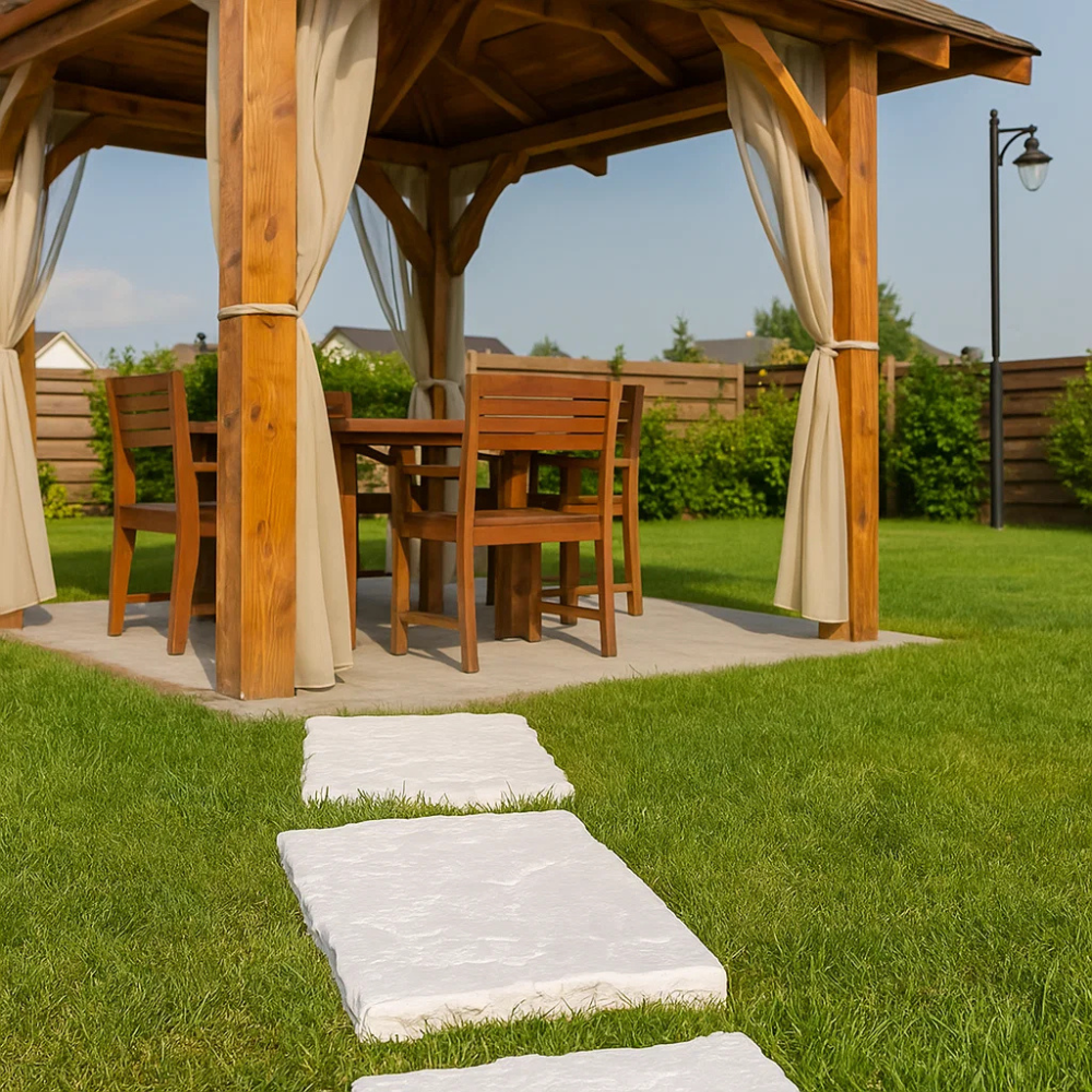 Fortunato camminamento cemento effetto pietra 45x60cm sp.4cm ambienti esterni