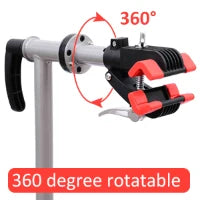 Cavalletto per Manutenzione Bici con Altezza Regolabile e Rotazione a 360°, 100x66x109-180cm
