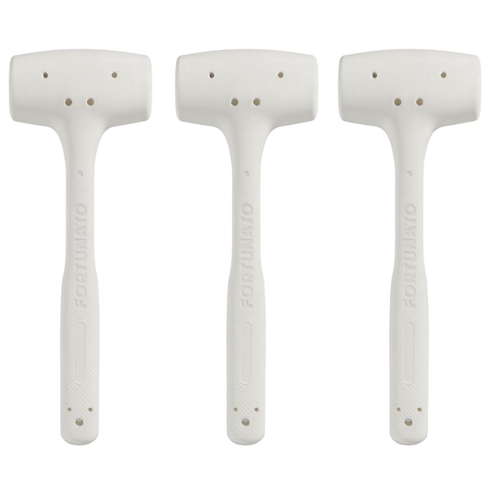 Kit 3 martelli battipiastrelle in gomma antirimbalzo per posa 500 gr.