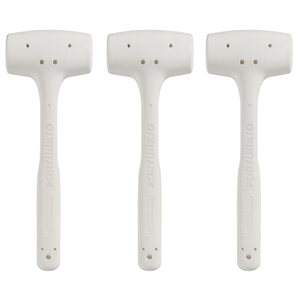 Kit 3 martelli battipiastrelle in gomma antirimbalzo per posa 500 gr.